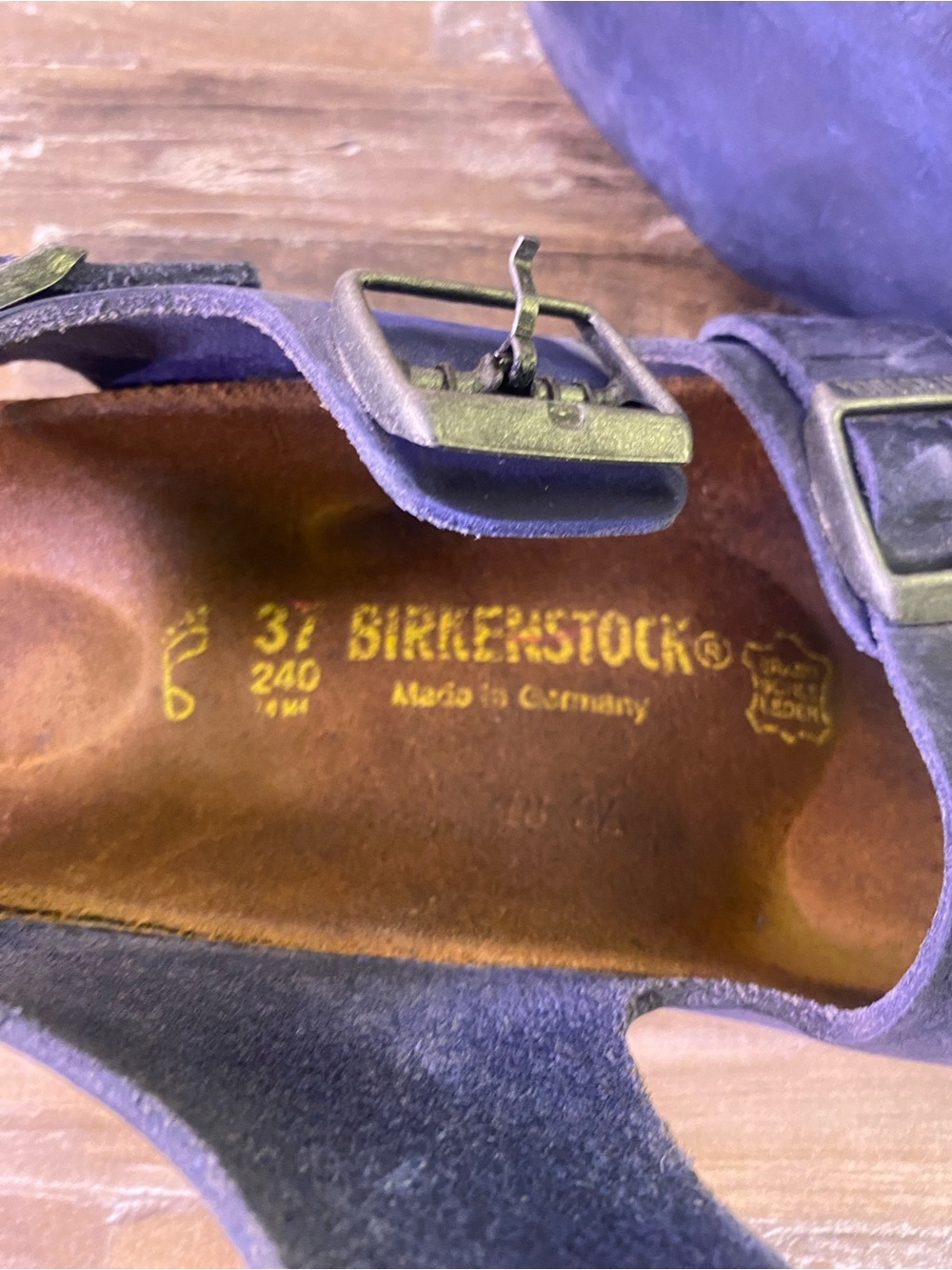 Birkenstock Arizona Double Strap Black Leather Sandals - Picture 9 of 9